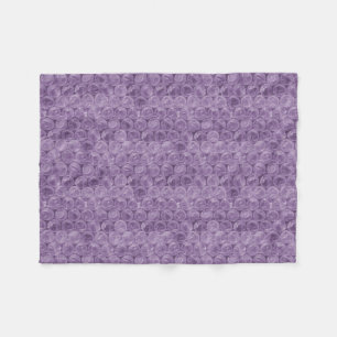 Lila Blasenverpackungsmuster Fleecedecke
