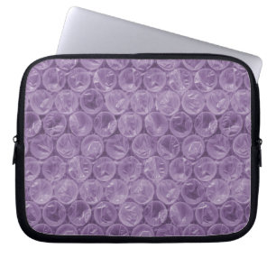 Lila Blasenverpackungsmuster Laptopschutzhülle