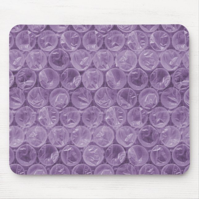 Lila Blasenverpackungsmuster Mousepad (Vorne)