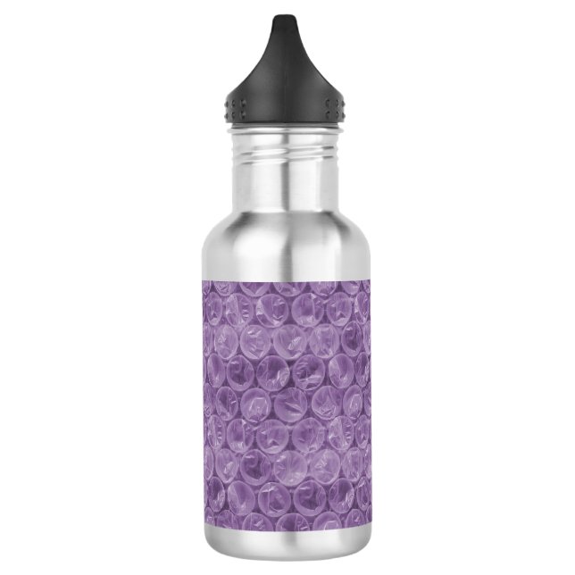 Lila Blasenverpackungsmuster Trinkflasche (Links)