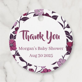 Lila BläserBaby-Dusche Geschenkanhänger