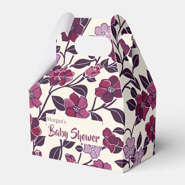 Lila BläserBaby-Dusche Geschenkschachtel (Vorderseite)