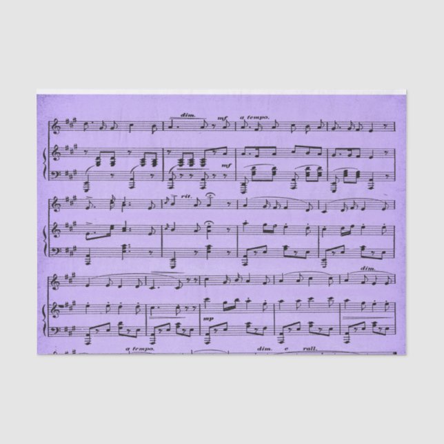 Lila Blatt-Tissue Paper Seidenpapier (Vorderseite)