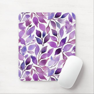 Lila Blätter Mousepad