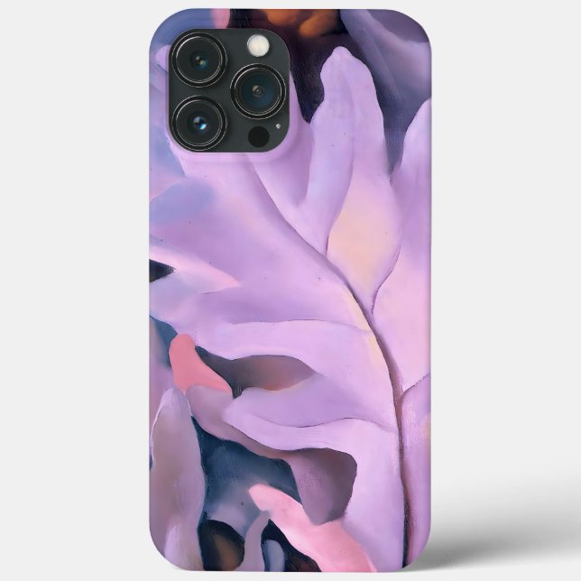 Lila Blätter von Georgia Okeeffe Case-Mate iPhone Hülle (Rückseite)