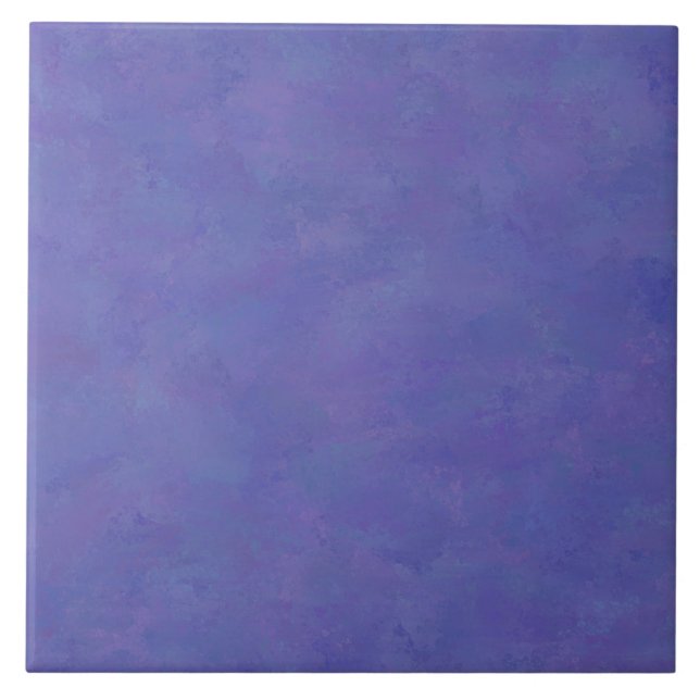 Lila Blau Abstraktes Muster Fliese (Vorderseite)