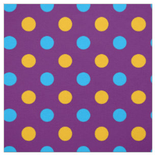 Lila Blau Gelb Punkte Design  Stoff