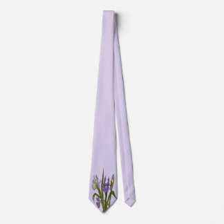 Lila & blau Iris Wasserfarbenhochzeit Krawatte