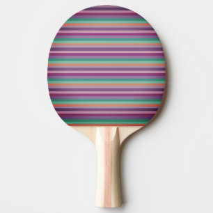 Lila, blau, orange Streifen Tischtennis Paddel Schläger