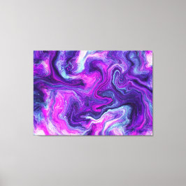 Lila, blau, rosa Flüssigkeiten Kunst Leinwanddruck