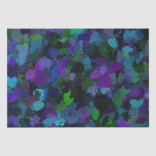Lila, blau und schwarz Abstrakt Seidenpapier