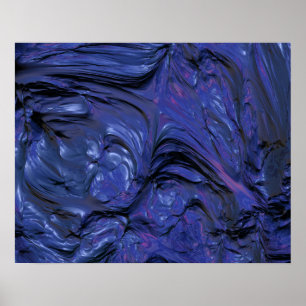 Lila blaue Farbe mit starker Textur Poster