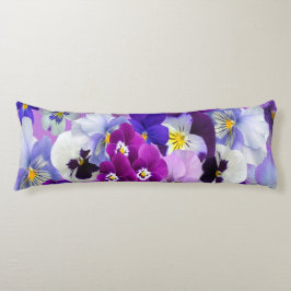 Lila-blaue Floral-Blume Seitenschläferkissen