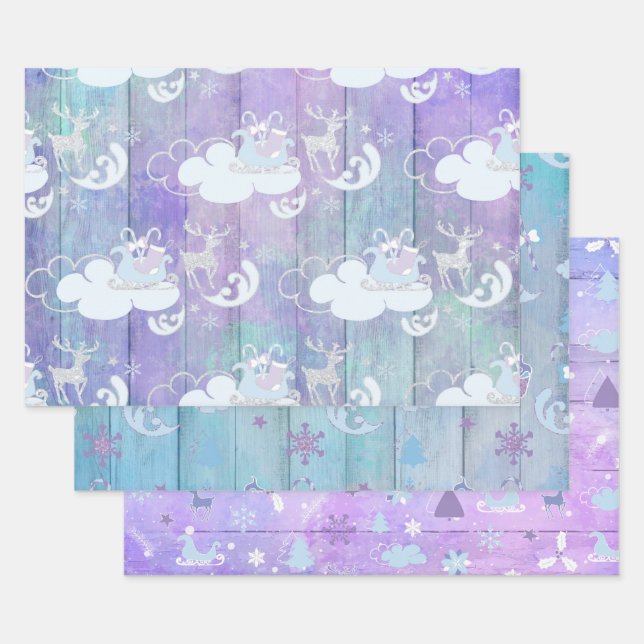 LILA BLAUE PINK FERIENWOHNUNGEN GESCHENKPAPIER SET (Set)