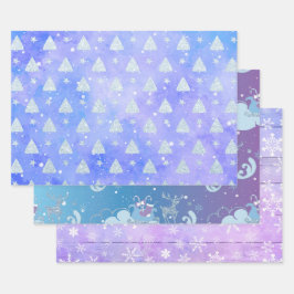 LILA BLAUE PINK FERIENWOHNUNGEN GESCHENKPAPIER SET