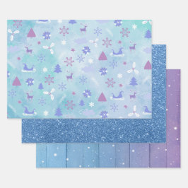 LILA BLAUE PINK FERIENWOHNUNGEN GESCHENKPAPIER SET