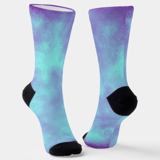 Lila-blaue Sturmwolke Socken (Gewinkelt)