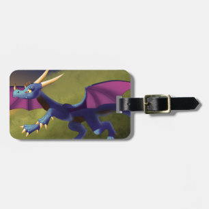 Lila/blauer Drache 11/14/15 Gepäckanhänger