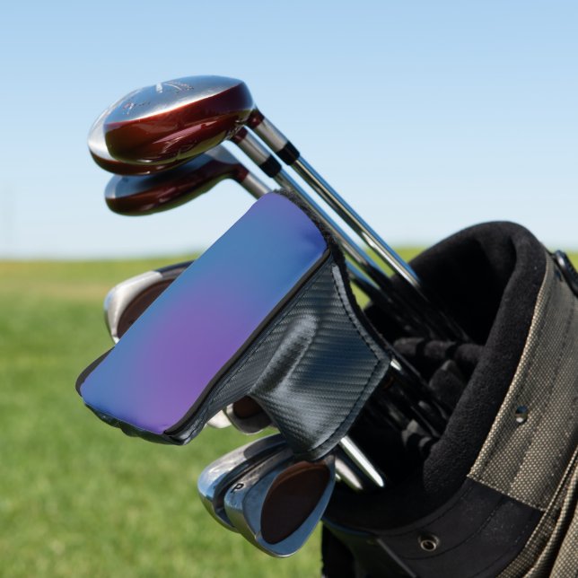 Lila Blauer Farbverlauf Golf Headcover (In Situ)
