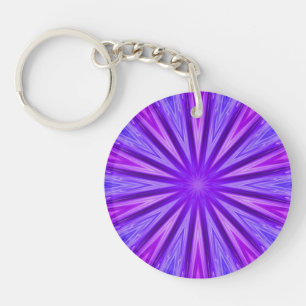 Lila/Blauer Kaleidoskop-Schlüsselanhänger Schlüsselanhänger