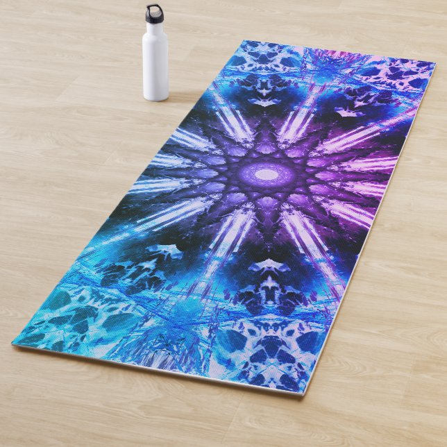 Lila blauer Mandala Yogamatte (Beispiel)