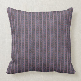 Lila blauer orange Lavendel-Streifen Kissen