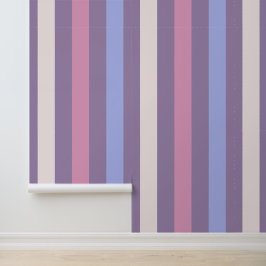 Lila blauer rosa Streifen Akzent Tapete