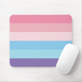 Lila blauer Rosa Streifen Mousepad
