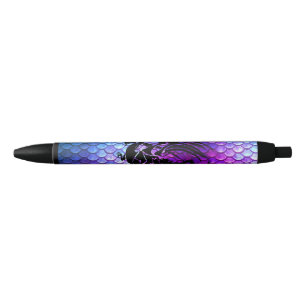 Lila, blauer u. rosa Drache-Skala-Fantasie-Stift Kugelschreiber