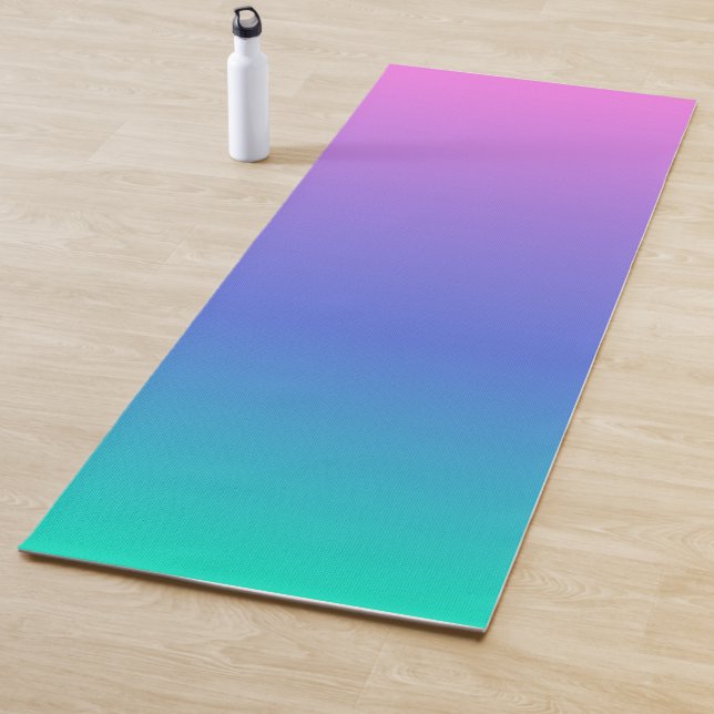 Lila, blauer und grüner Hintergrund Yogamatte (Beispiel)