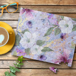 Lila blaues Aquarellgold Vintag<br><div class="desc">Verbringen Sie einen Nachmittag damit, Ihr Gehirn mit diesem wunderschönen, romantischen, Vintagen Puzzle mit Blumenspuzzle herauszufordern. Weiße, lila und blaue Aquarellfarben überlagern das goldene Drehbuch auf einem prächtigen, sanften, lila blauen, goldfarbenen Hintergrund. Ein durchdachtes, einzigartiges Geschenk für jemanden, der etwas Besonderes ist! Kommt in eine besondere Geschenkboxen. Sie können dieses...</div>