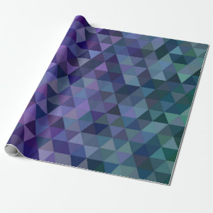 lila blaues Dreieckspapier Geschenkpapier