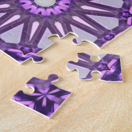 Lila Blaues Kaleidoskop Pinwheel Mandala Muster