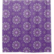 Lila Blaues Kaleidoskop Pinwheel Mandala Muster