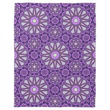 Lila Blaues Kaleidoskop Pinwheel Mandala Muster