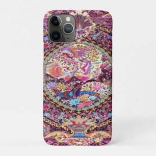 Lila Blaues Perserblumen Blume Peacock Case-Mate iPhone Hülle