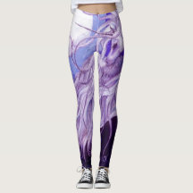 Lila blaues Pferd Unicorns-Mond-Mondpegasus
