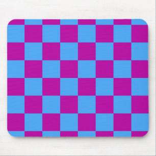 Lila blaues Prüfmuster für Karo Mousepad
