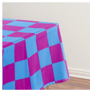 Lila blaues Prüfmuster für Karo Tischdecke