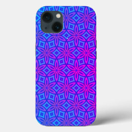 Lila-Blaurosa Kaleidoskop Muster Boho Case-Mate iPhone Hülle