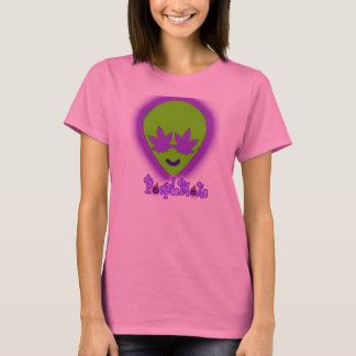 Lila BlaZe tyedye Alien Kopf Shirt