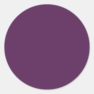 Lila Blende bei fester Farbe Runder Aufkleber