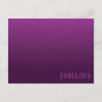 Lila Blende Postkarte