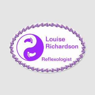 Lila BlindNAME TAG Namensschild