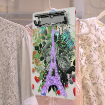 Lila Bling Eiffel Tower