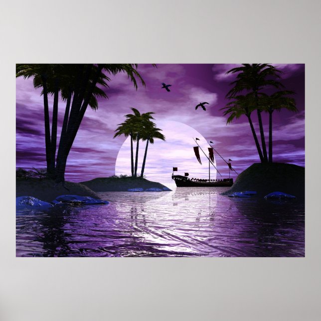 Lila Bliss von Michelle Wilder Poster (Vorne)