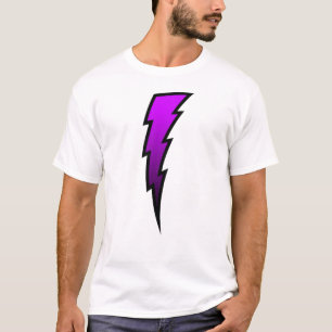 Lila Blitz-Bolzen T-Shirt