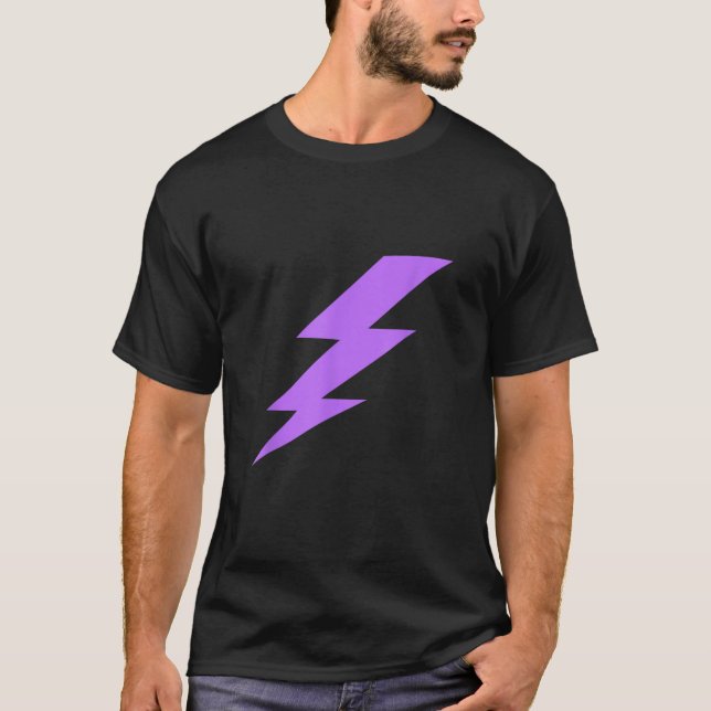 Lila Blitzschlag T-Shirt (Vorderseite)