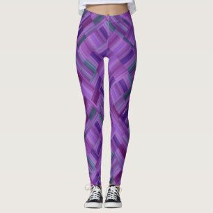 Lila Blockdesign Leggings