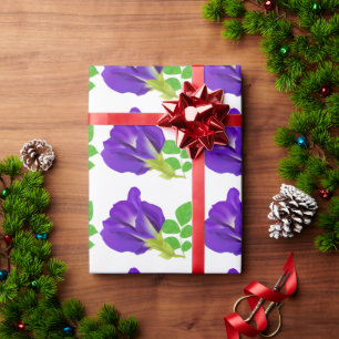 Lila Bloom Floral Geschenkwrap Geschenkpapier